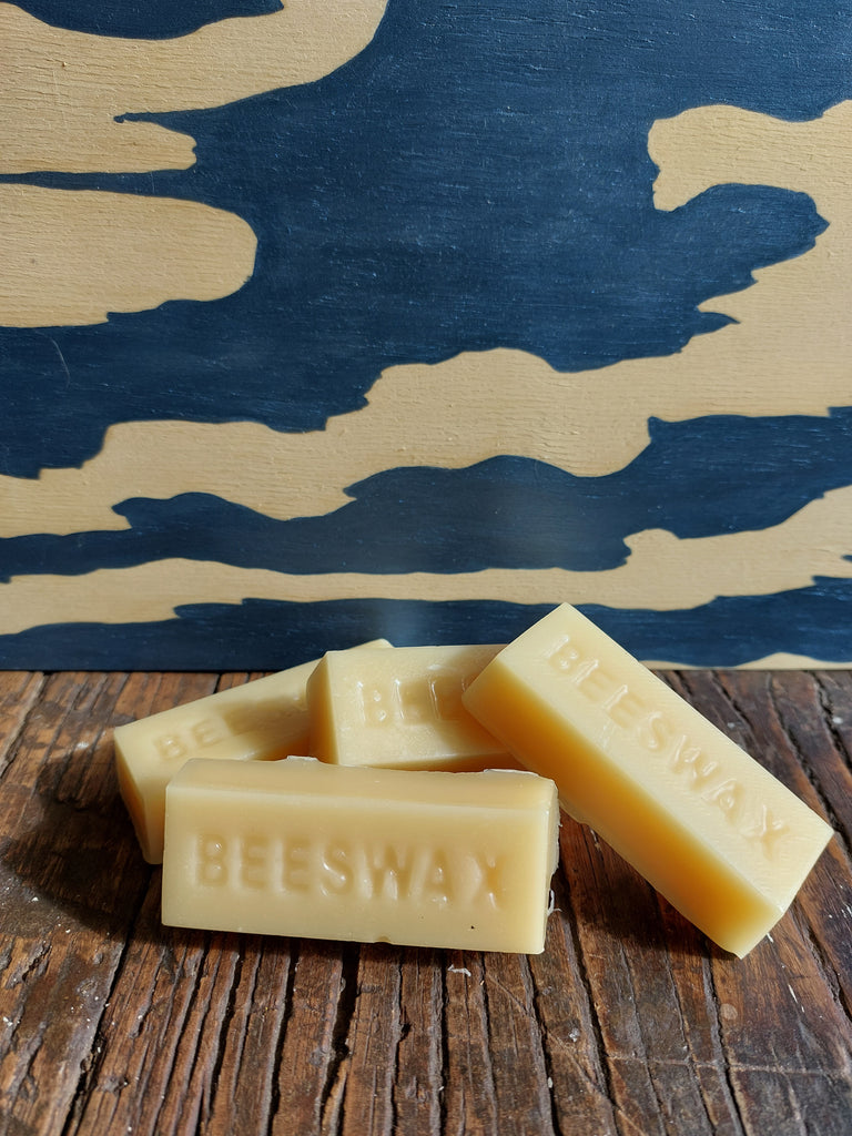 Pure Alberta beeswax blocks.