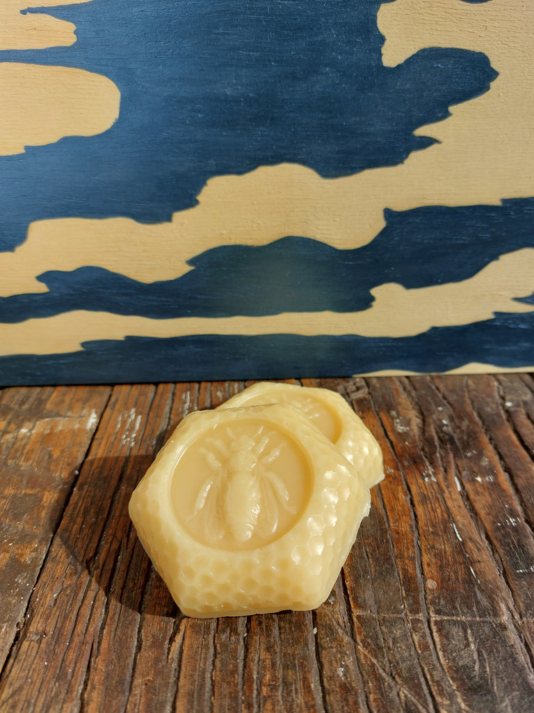 Pure Alberta beeswax blocks.